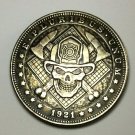Firefighter Skull Ax Custom Novelty  Lucky Heads Tails Challenge Coin US #299