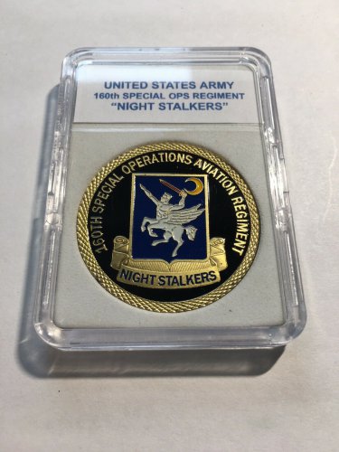 US ARMY 160th Special Ops Aviation Regiment "Night Stalkers" CHALLENGE COIN A-34