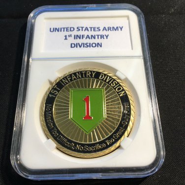 1st Infantry Division Challenge Coin US Army 40mm A-8