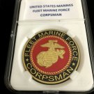 Marines Fleet Marine Forces Corpsman (FMF) Challenge Coin USMC M2