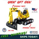 Excavator Construction Machine Building Blocks FOR KIDS-NEW! Great Gift Idea!