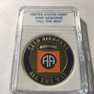 82ND AIRBORNE Challenge Coin US Army with CASE! A35