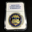 ATF BUREAU OF ALCOHOL TOBACCO & FIREARMS Challenge Coin 40mm G17