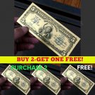 Amazing <1899 Silver Certificate> 24K Gold Indian Chief $5 Rep. *Banknote*