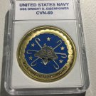 USS Dwight D Eisenhower CVN-69 Challenge Coin USN-US NAVY 40mm N-21