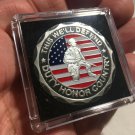 US Army Veteran Challenge Coin Silver Plated "This We'll Defend" with Case A-50