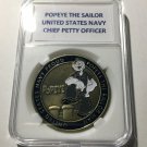 CHALLENGE COIN USN POPEYE US NAVY CHIEF PETTY OFFICER Premium Grade 40mm N-18