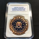 FBI Challenge Coin FEDERAL BUREAU OF INVESTIGATIONS -DOJ Washington DC COPPER G8