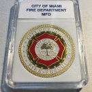 MIAMI City of Miami FL "Fire-Rescue Department" Challenge Coin 40mm w/case  F10