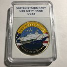 USS KITTY HAWK - CV-63 Challenge Coin United States Navy USN 40mm with Case N37