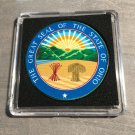 OHIO (OH) State Seal Challenge Coin Colorized USA w/Case #361