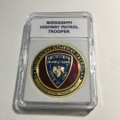 MISSISSIPPI HIGHWAY PATROL "MHP" TROOPER Challenge Coin 40mm w/Case P77
