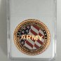 US Army Veteran Challenge Coin Copper with Case US Army A-43