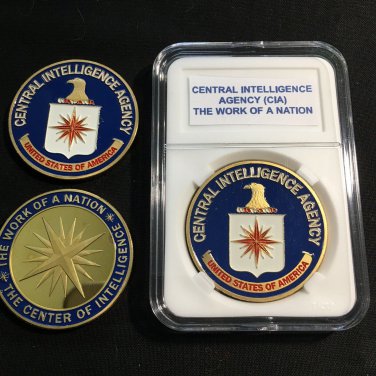 CIA United States Central Intelligence Agency CENTER OF INTEL Challenge Coin G19