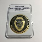 NEBRASKA STATE PATROL TROOPER Challenge Coin 40mm w/Case P79