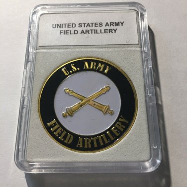 FIELD ARTILLERY Challenge Coin US Army -USA w Case A37