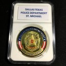 DALLAS TEXAS POLICE DEPARTMENT GOLD FINISH Challenge Coin 40mm P-10