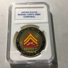 CORPORAL USMC Challenge Coin US Marine Corps USMC M18