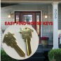 SCHLAGE SC1 House Shaped Key Blank Brass 2 PACK <Easy Find Keys>