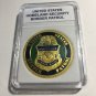 Border Patrol DOHS Gold Tone Challenge Coin G24