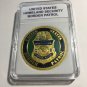 Border Patrol DOHS Gold Tone Challenge Coin G24