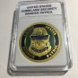 Border Patrol DOHS Gold Tone Challenge Coin G24