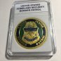 Border Patrol DOHS Gold Tone Challenge Coin G24