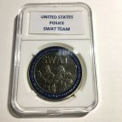 SWAT POLICE HONOR-DUTY-COURAGE St. Michael Challenge Coin 40mm with Case P40