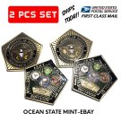 2X US Pentagon Challenge Coin Dept of Defense Army Navy Marines Collectible Coin