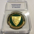 RHODE ISLAND STATE POLICE Challenge Coin 40mm with Case P36