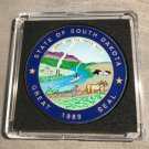 SOUTH DAKOTA State Seal Challenge Coin Colorized USA w/Case #355