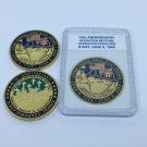 75th Anniversary D-Day Normandy, France Operation Overlord GOLD Challenge Coin