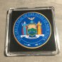 NEW YORK (NY) State Seal Challenge Coin Colorized USA w/Case #364