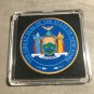NEW YORK (NY) State Seal Challenge Coin Colorized USA w/Case #364