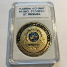 FLORIDA HIGHWAY PATROL Tropper Challenge Coin w CASE! P55