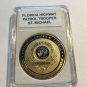 FLORIDA HIGHWAY PATROL Tropper Challenge Coin w CASE! P55
