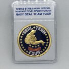 CHALLENGE COIN-Seal Team FOUR- US NAVY NAVAL SPECIAL WARFARE DEVELOPMENT GROUP