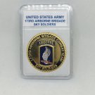 173RD AIRBORNE BRIGADE-Sky Soldiers Challenge Coin US Army w Coin Slab A24