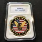 POLICE MOTOR UNIT GOLD PLATED PREMIUM Challenge Coin 40mm w/case P34