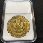 POLICE MOTOR UNIT GOLD PLATED PREMIUM Challenge Coin 40mm w/case P34