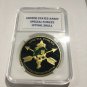 United States Army Special Forces Colorized GOLD FINISH Challenge Coin 40mm A22