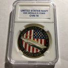 USS GERALD R. FORD CVN-78 Challenge Coin USN-US NAVY 40mm N-24