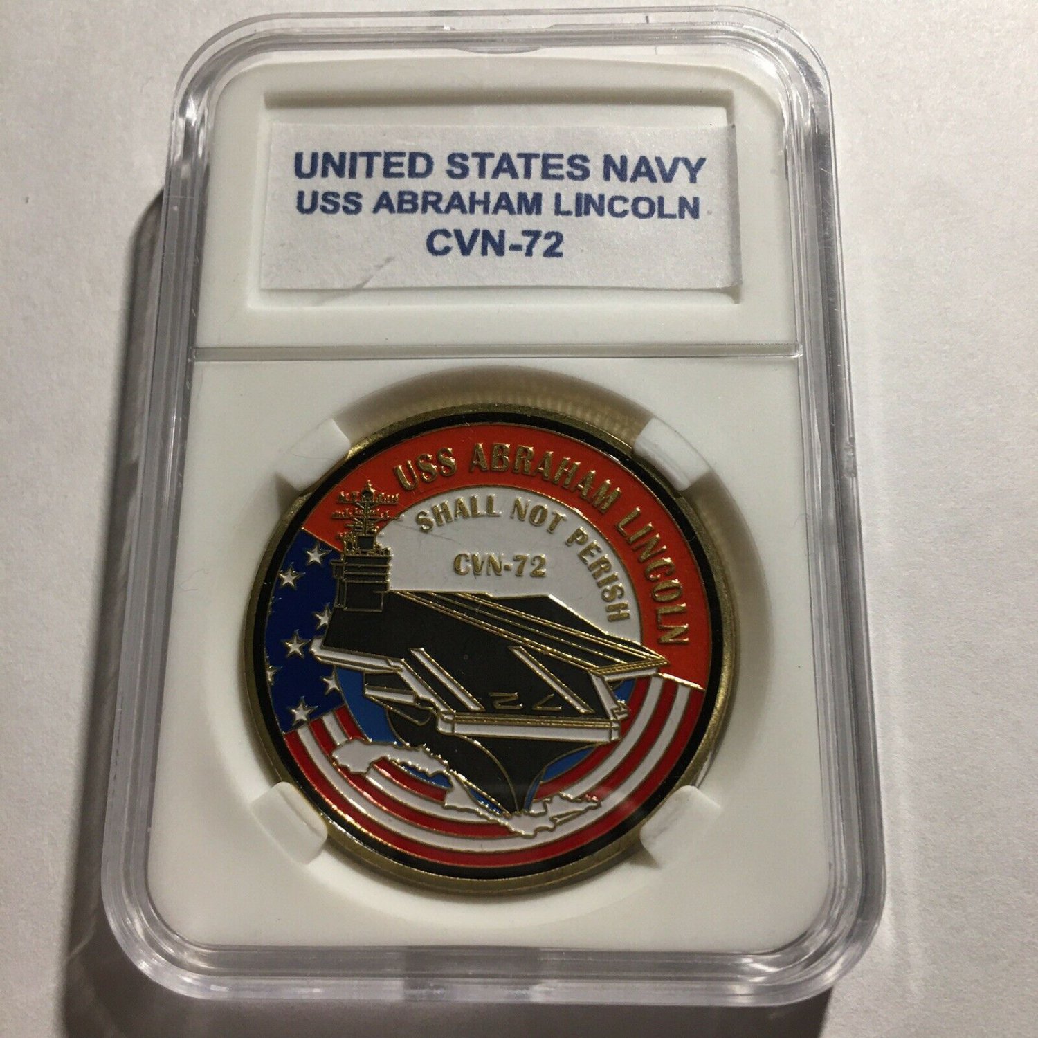 USS ABRAHAM LINCOLN CVN-72 Challenge Coin USN-US NAVY 40mm N-4