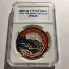 USS ABRAHAM LINCOLN CVN-72 Challenge Coin USN-US NAVY 40mm N-4