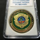 SOUTH CAROLINA HIGHWAY PATROL ST MICHAEL POLICE Challenge Coin 40mm w Case P39