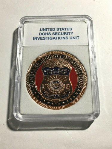 DOHS Security Investigations Special Agent Badge Challenge Coin G-38 Copper Ver.