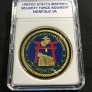 SECURITY FORCE REGIMENT Challenge Coin US Marine Corps USMC NORFOLK VA #M-15