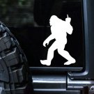 3"H Bigfoot Sticker Decal Vinyl Sasquatch Yeti FUNNY MIDDLE FINGER - TAKE THAT!
