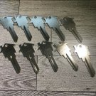 10 Schlage SC-1 House Shaped Easy Find Key Blank NICKEL