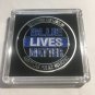 POLICE LEO Blue Lives Matter USA Challenge Coin 40mm with Case P87